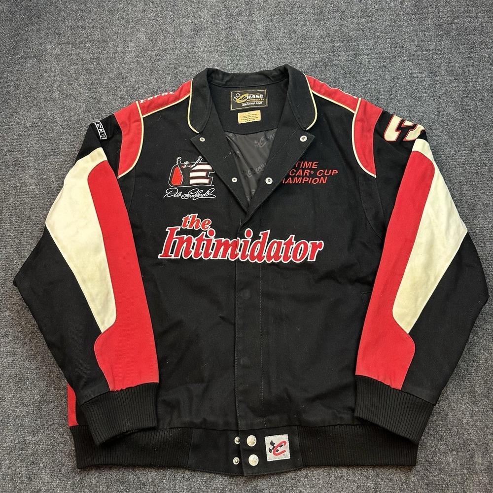 VTG Dale Earnhardt Chase Authentic Jacket Mens L The Intimidator 7X Champ NASCAR